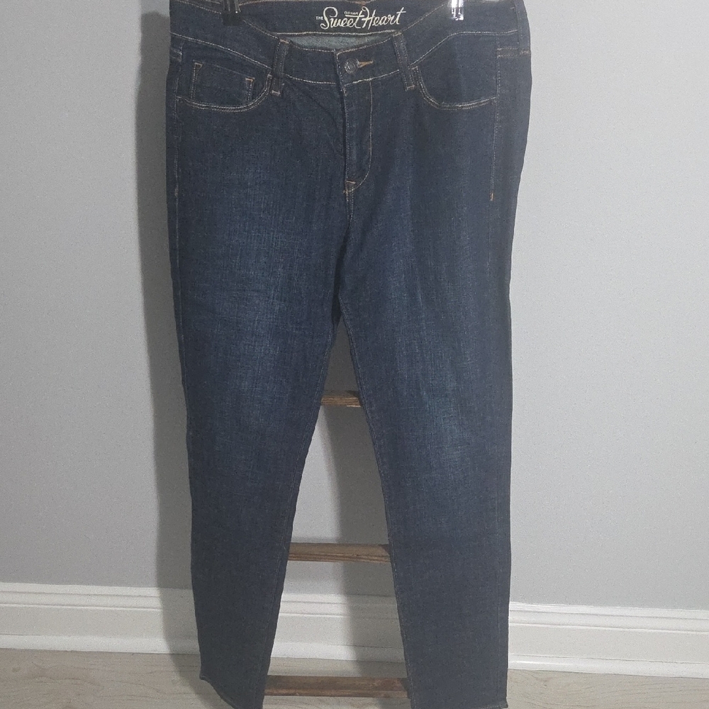 Old Navy Dark Blue Straight Leg Jeans